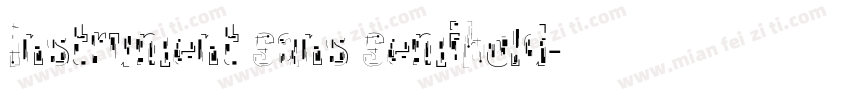Instrument Sans SemiBold字体转换